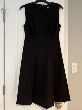 Tommy Hilfiger Black Sleeveless Midi Fit-and-Flare Dress